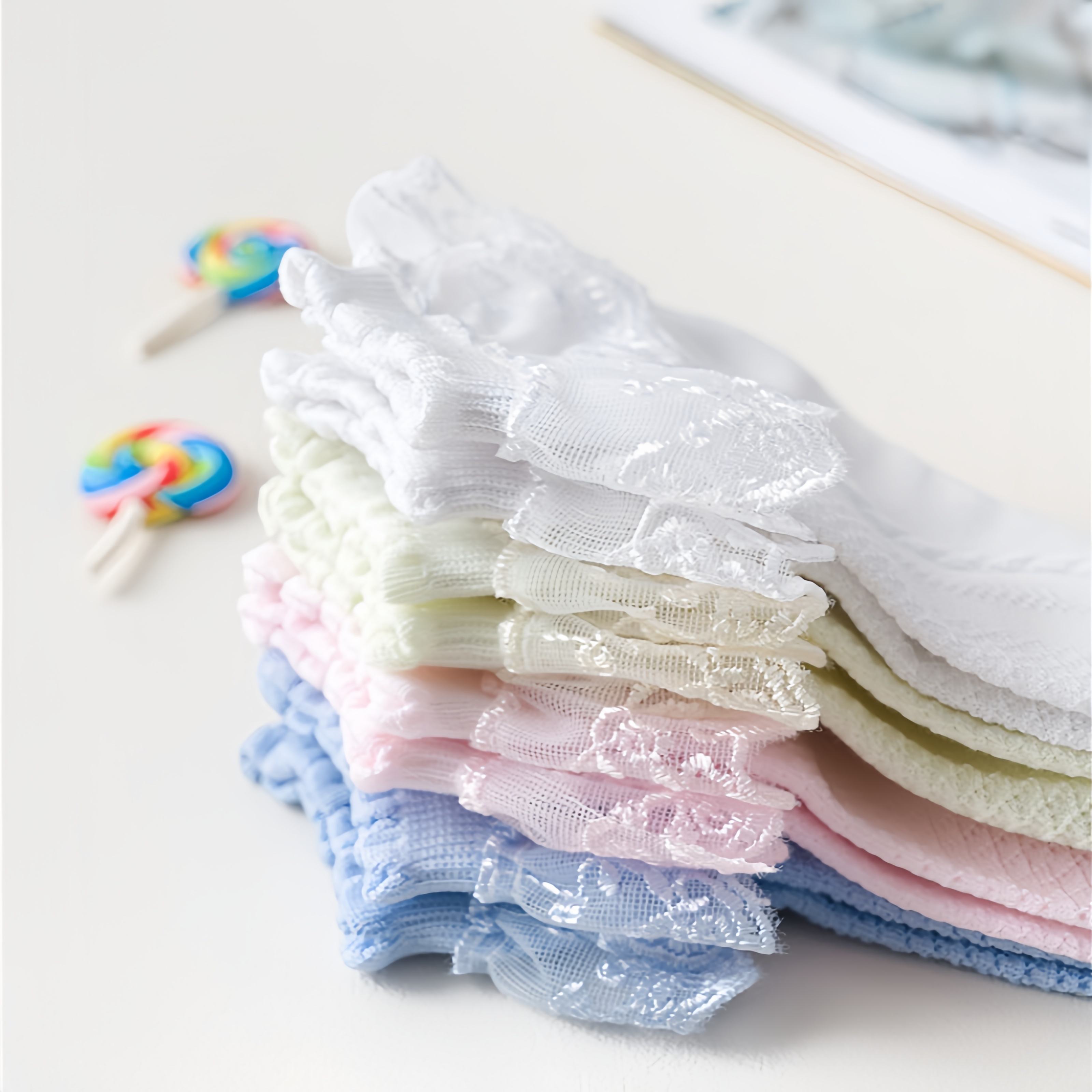 Chaussettes de princesse en dentelle florale pour bébés