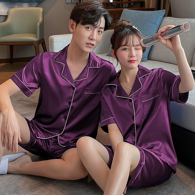 Pyjamas Couple ensemble à manches courtes