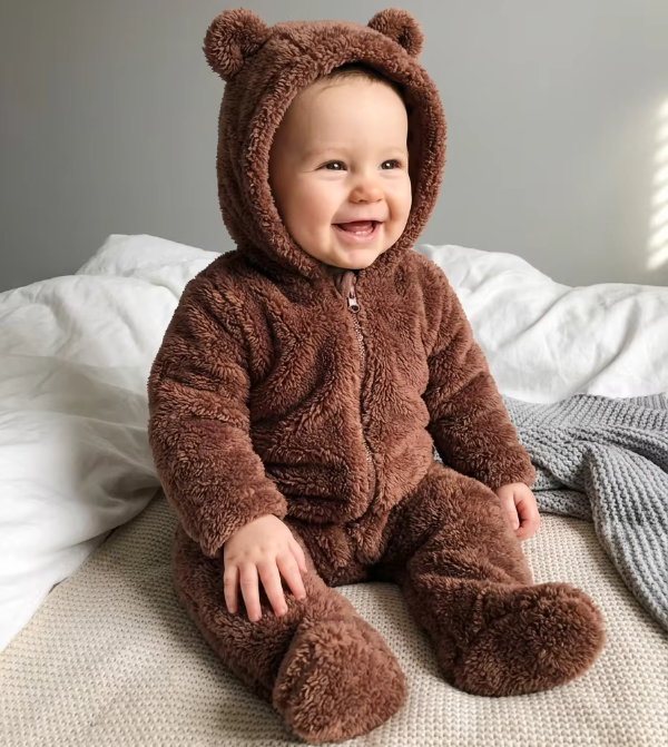 Pyjama en Peluche pour nouveau né unisexe