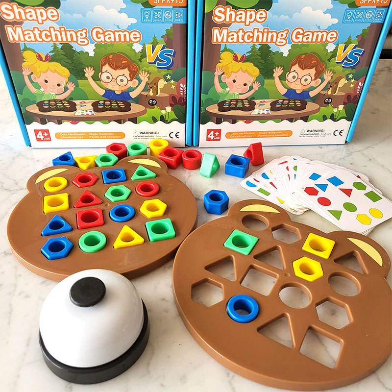 Puzzle géométrique, jeu éducatif pour enfant