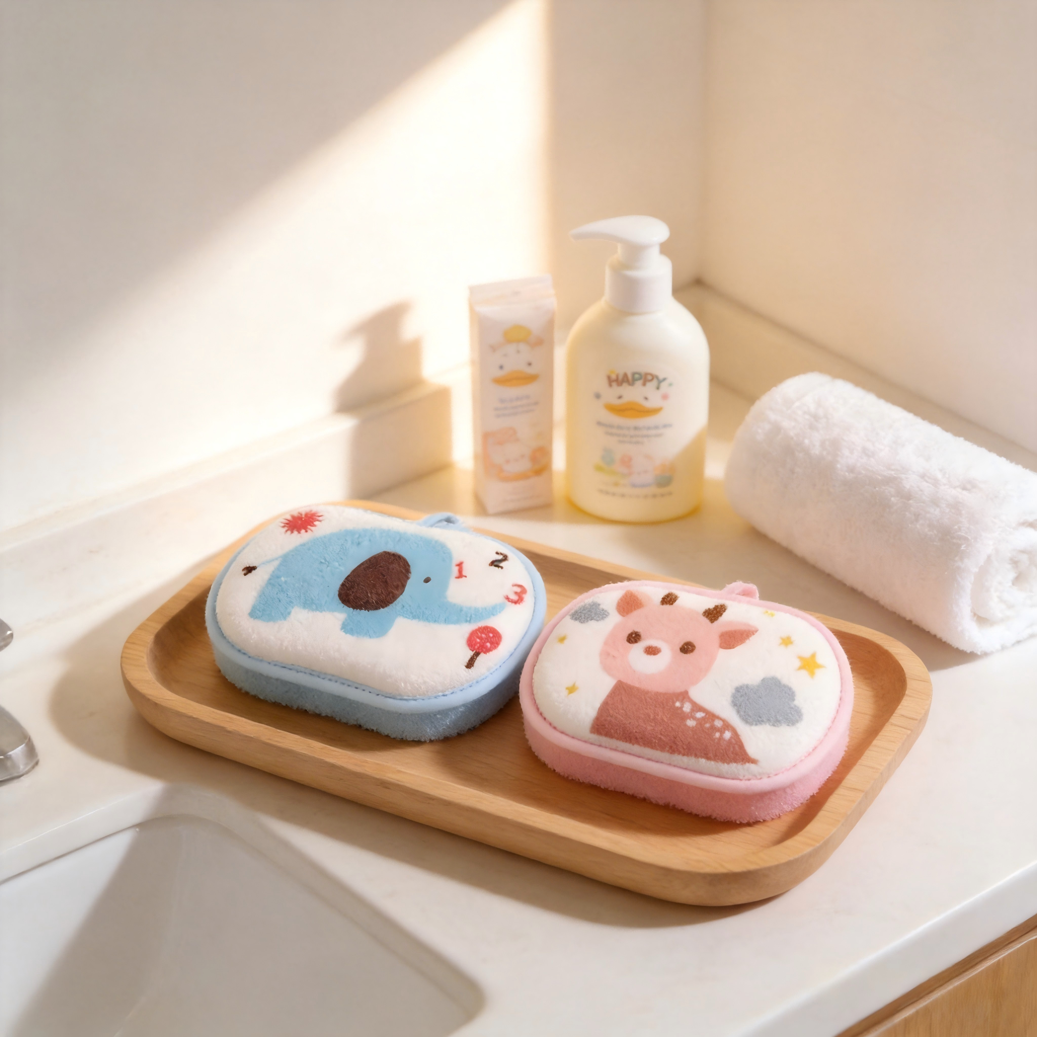 Eponge de bain pour bébé,