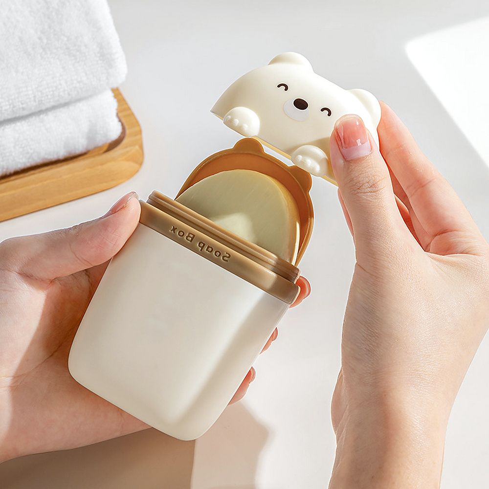 Porte-savon Portable ours de dessin animé