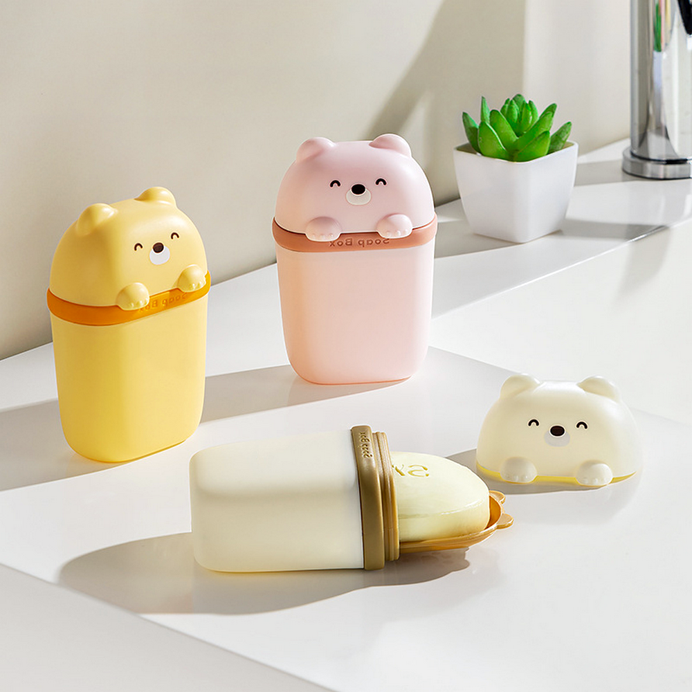 Porte-savon Portable ours de dessin animé
