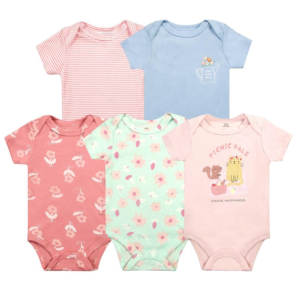 5 Bodys bébé  en coton