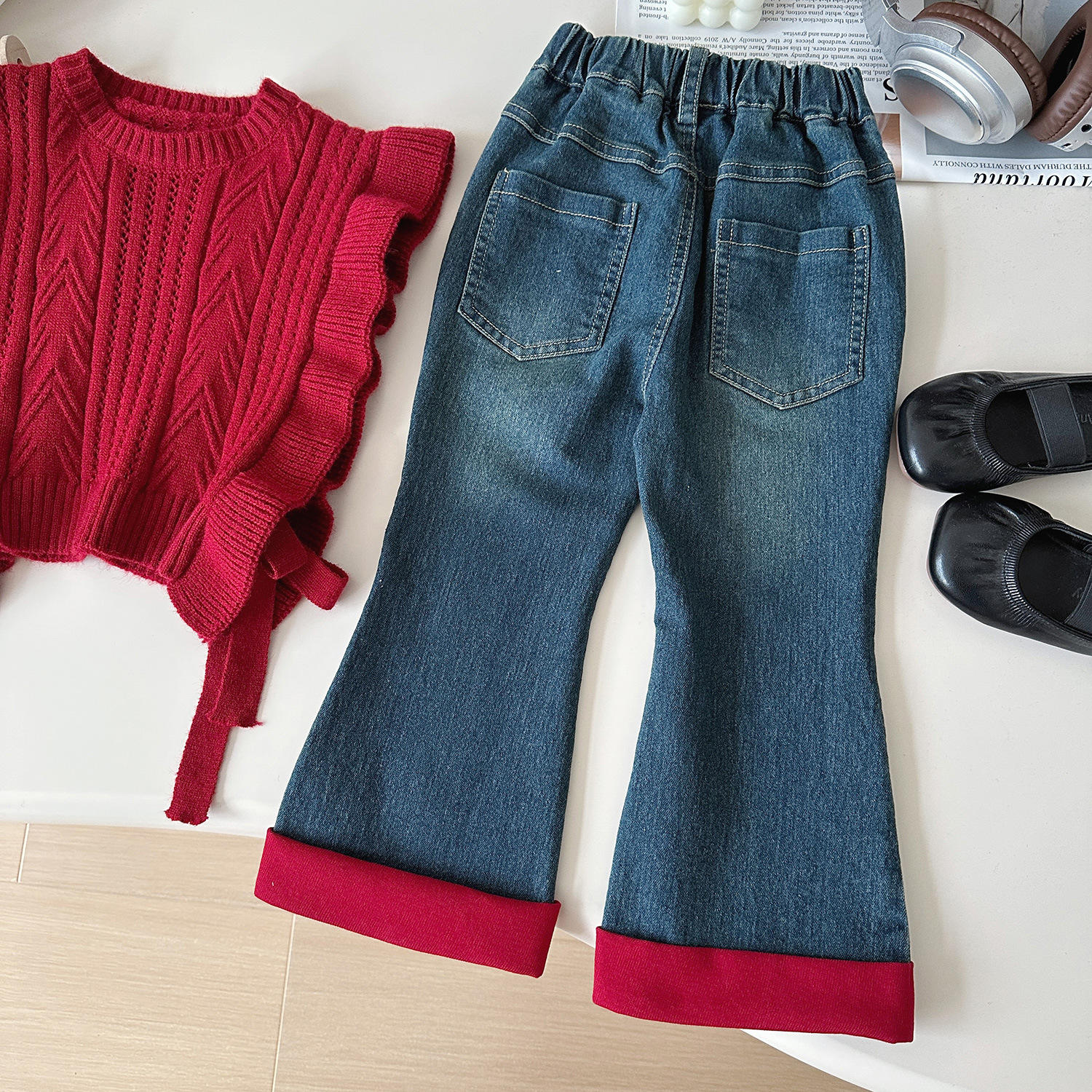 Ensemble trois pièces pour filles style coréen